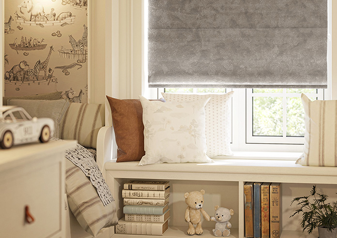 Crushed Velvet, Champagne - Roman Blind - Image 5